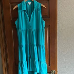 Sleeveless Teal Dress